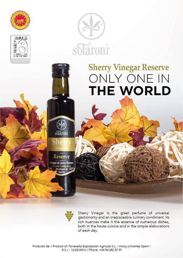 Vinagre de Jerez Reserva DOP anuncio sotaroni